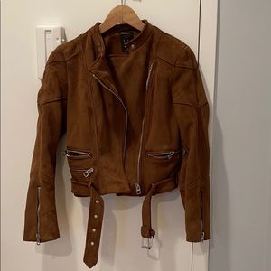 Zara Suede Biker Jacket